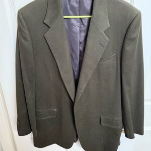***Hickey Freeman Vintage Classic Olive Green Blazer
